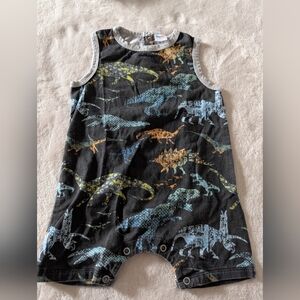 Peppy Mini Dinosaur Print Sleeveless Romper